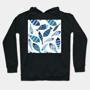 Seamless vector pattern of fish Hoodie